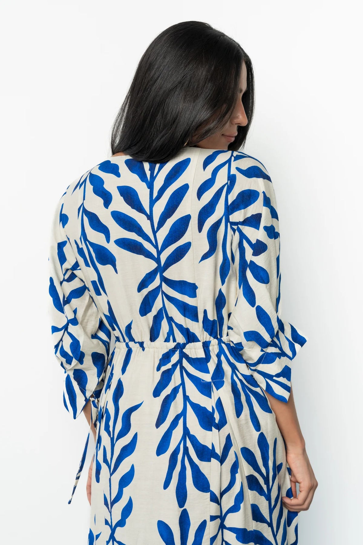 Málaga Midi Dress | Cobalt Print
