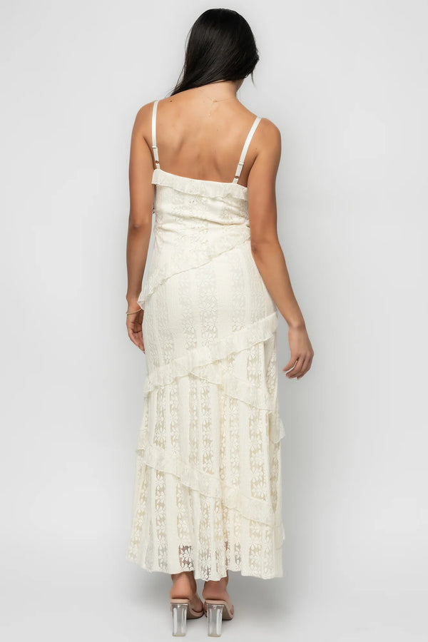 Annabelle Lace Maxi Dress | Cream