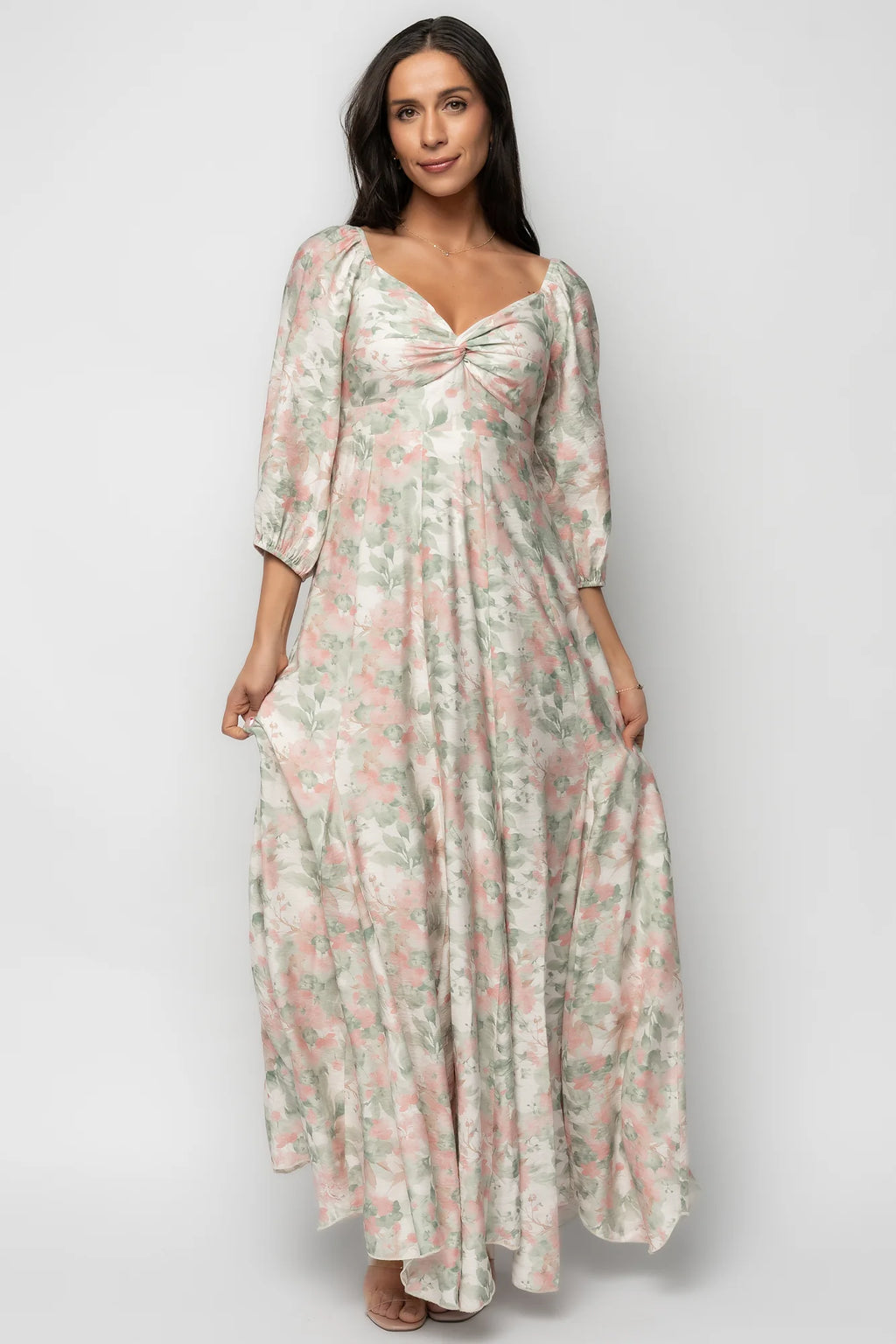 Esther Maxi Dress | Sage + Blush Floral