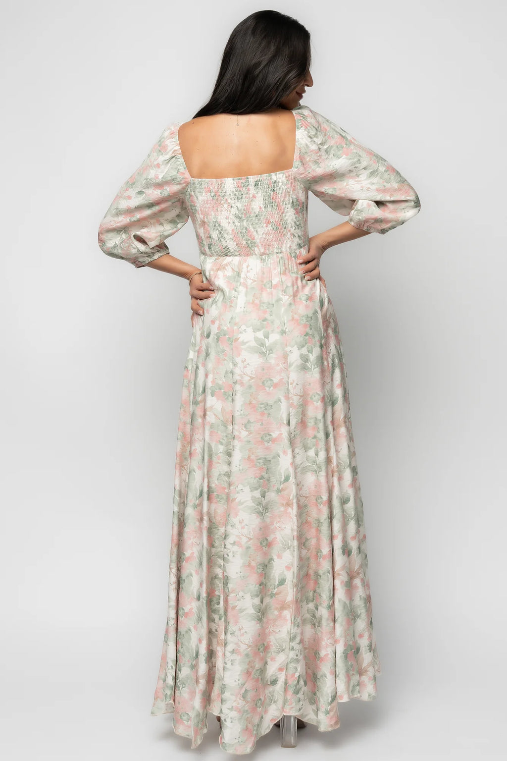 Esther Maxi Dress | Sage + Blush Floral