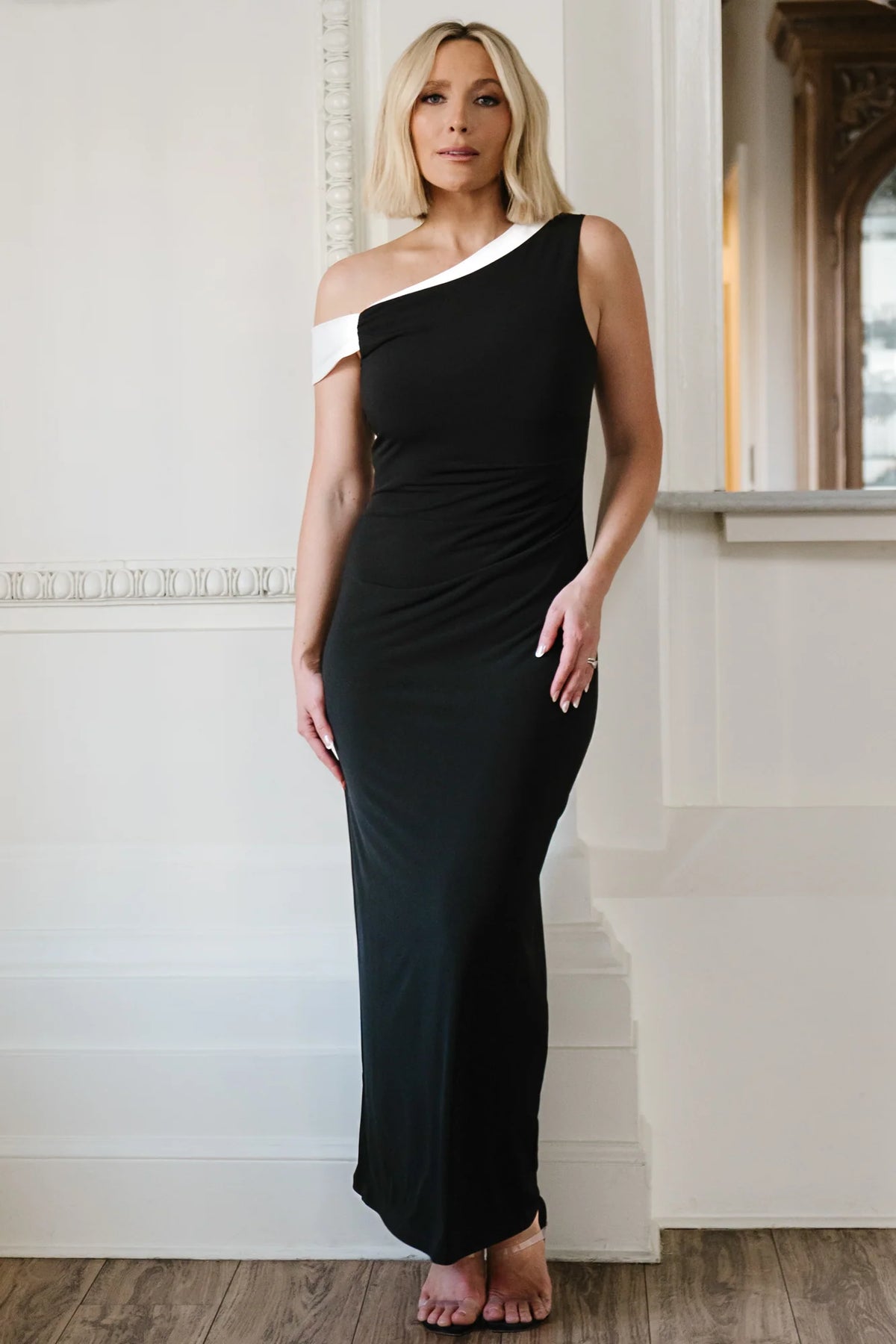 Valena Maxi Dress | Black + Ivory