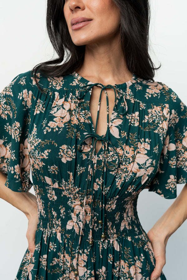 Spell Boho Midi Dress | Topaz + Blush Floral