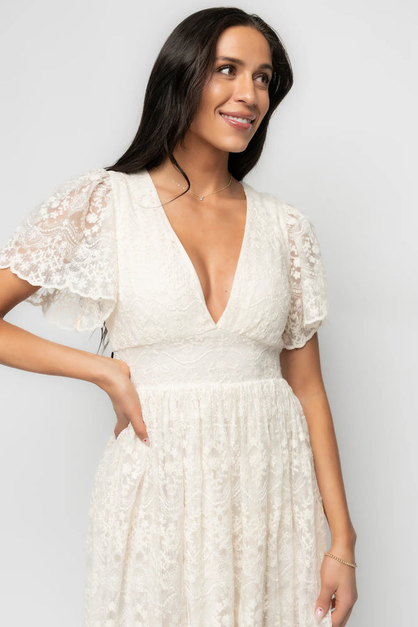 Aphrodite Lace Dress | Vintage Cream