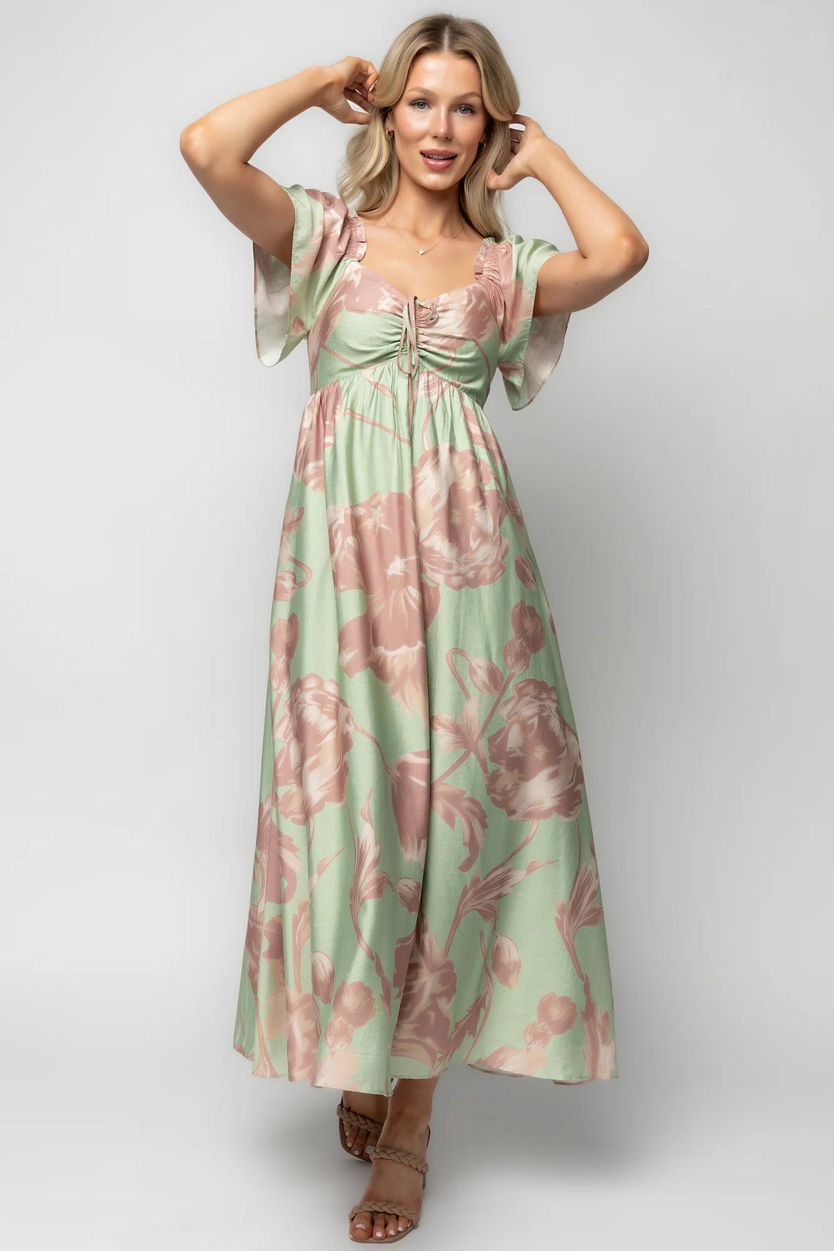 Eliana Maxi Dress | Sage + Rose Floral