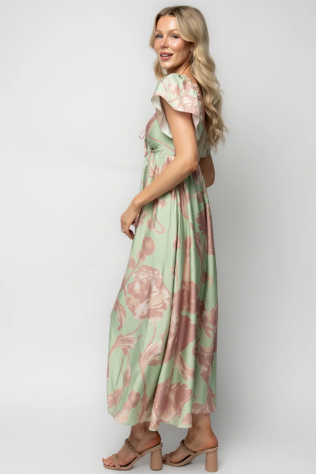 Eliana Maxi Dress | Sage + Rose Floral