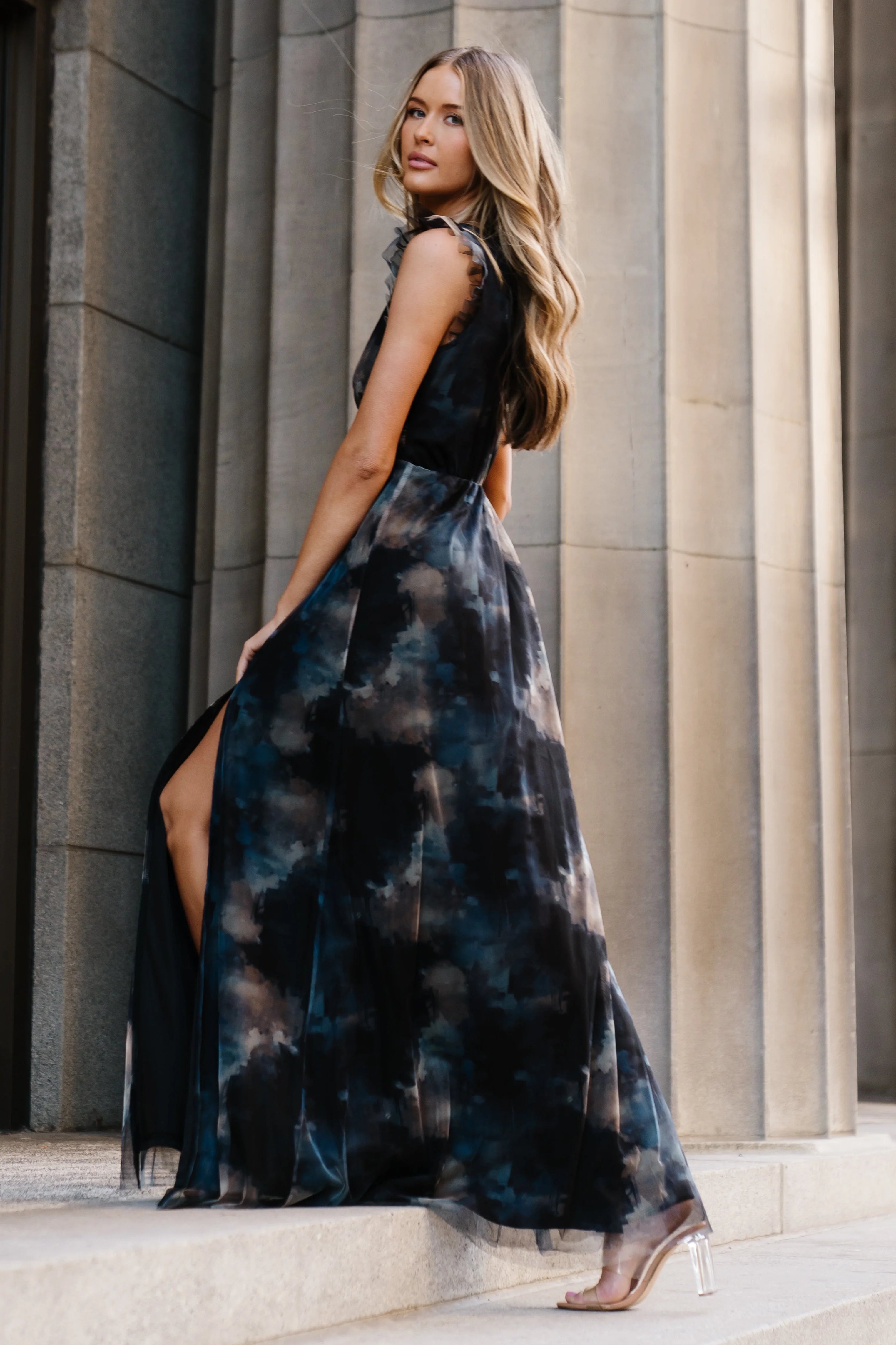Adelyn Maxi Dress | Midnight Floral Secondary image