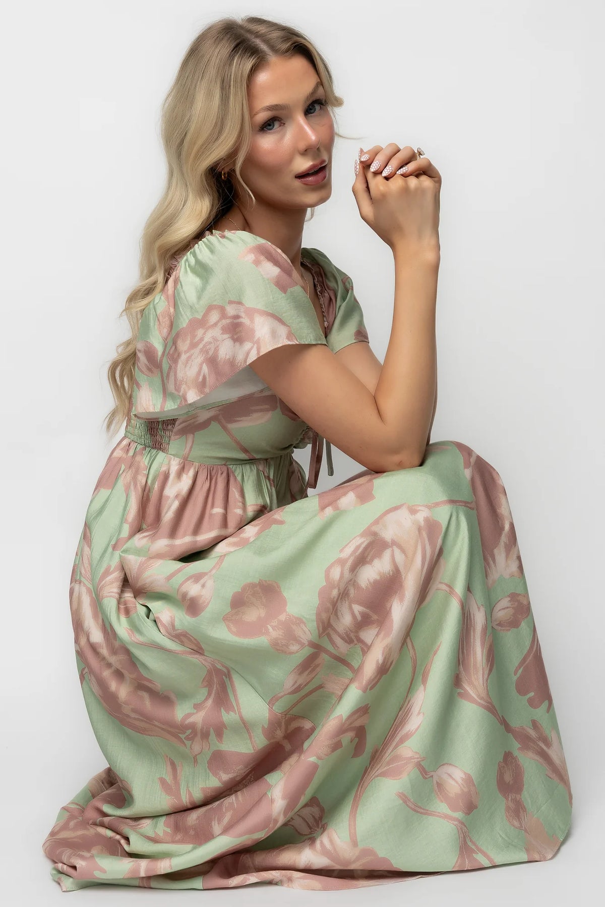 Eliana Maxi Dress | Sage + Rose Floral