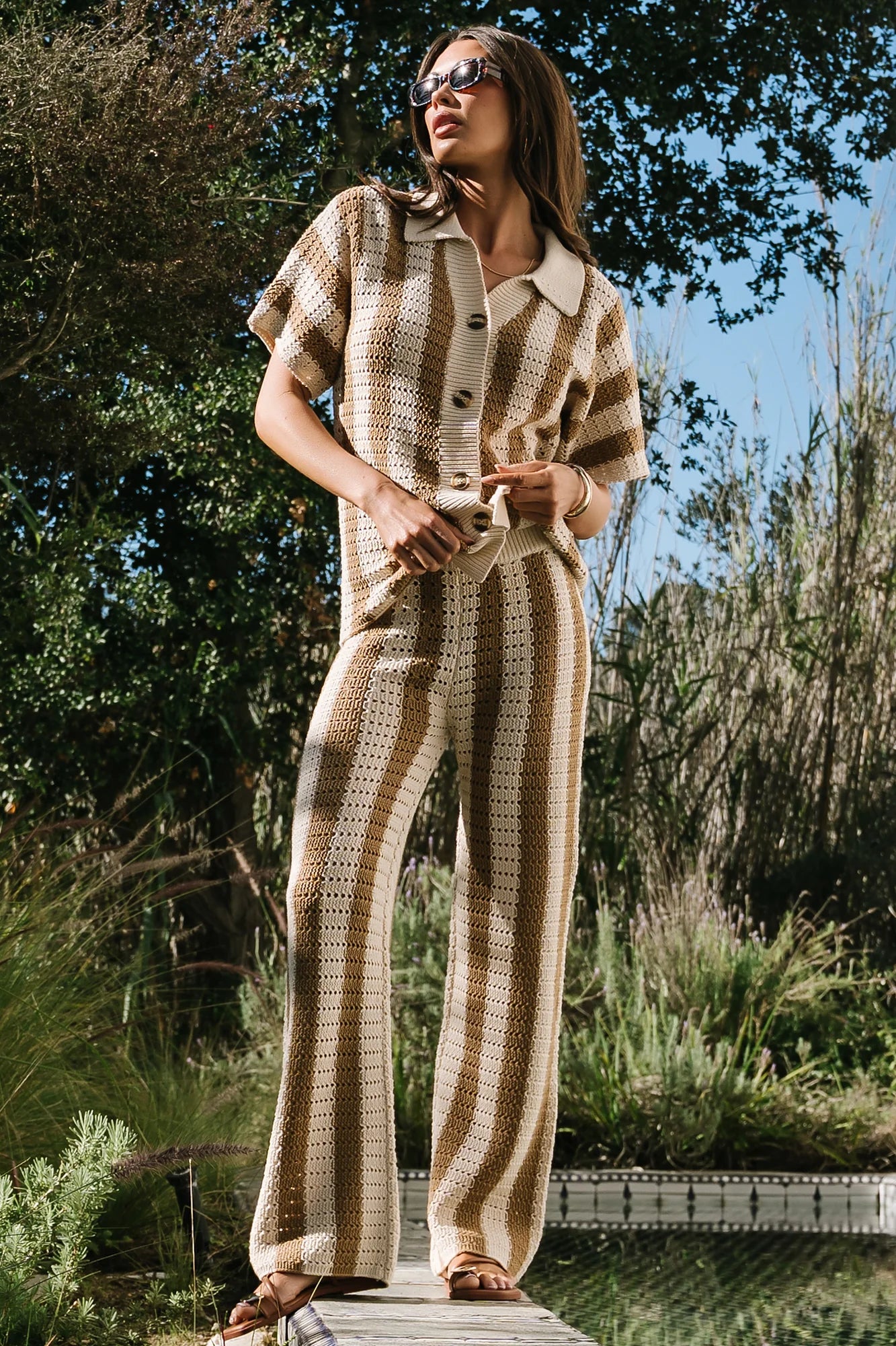 Canaria Knit Set | Camel + Beige Secondary image