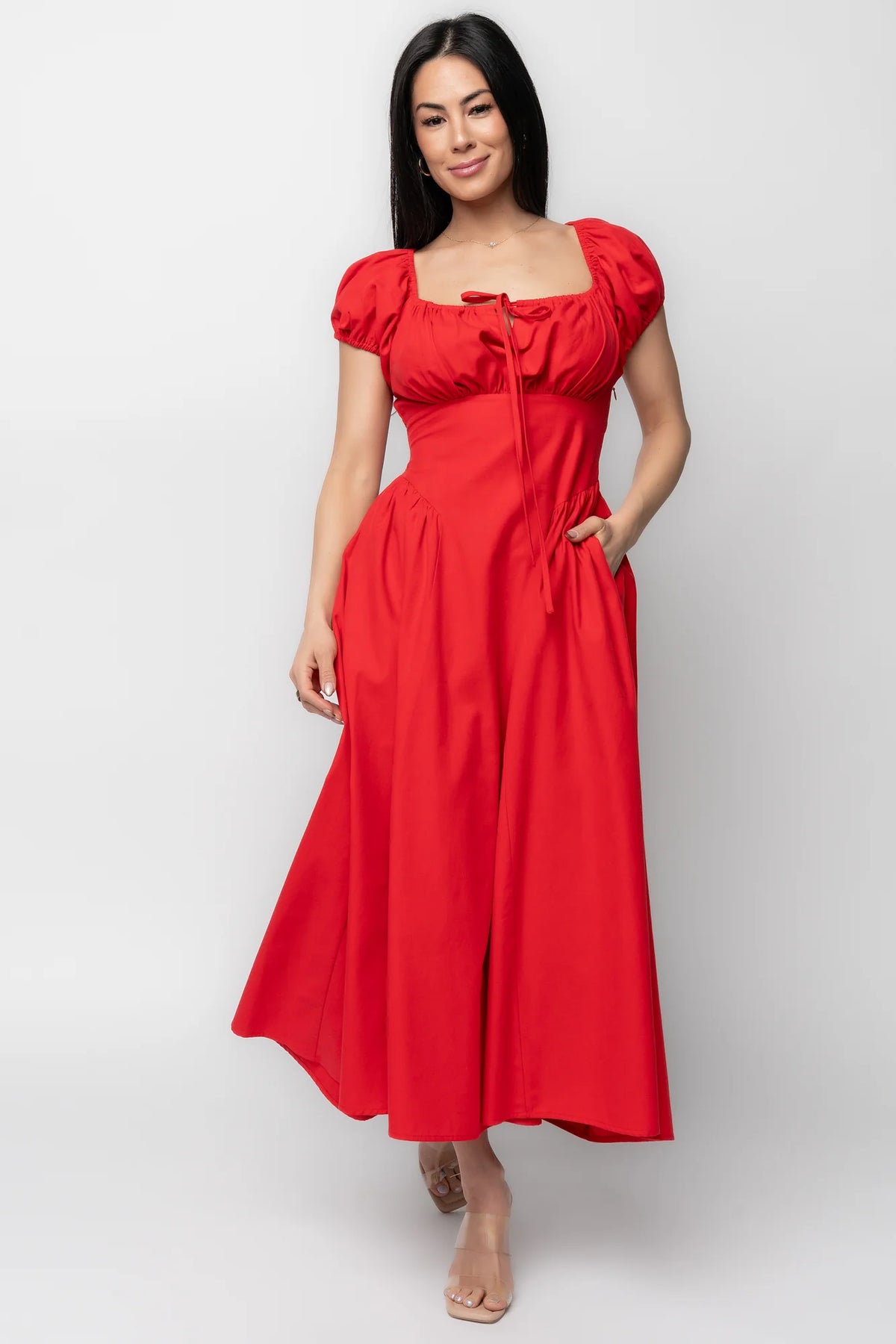 Havana Midi Dress | Red