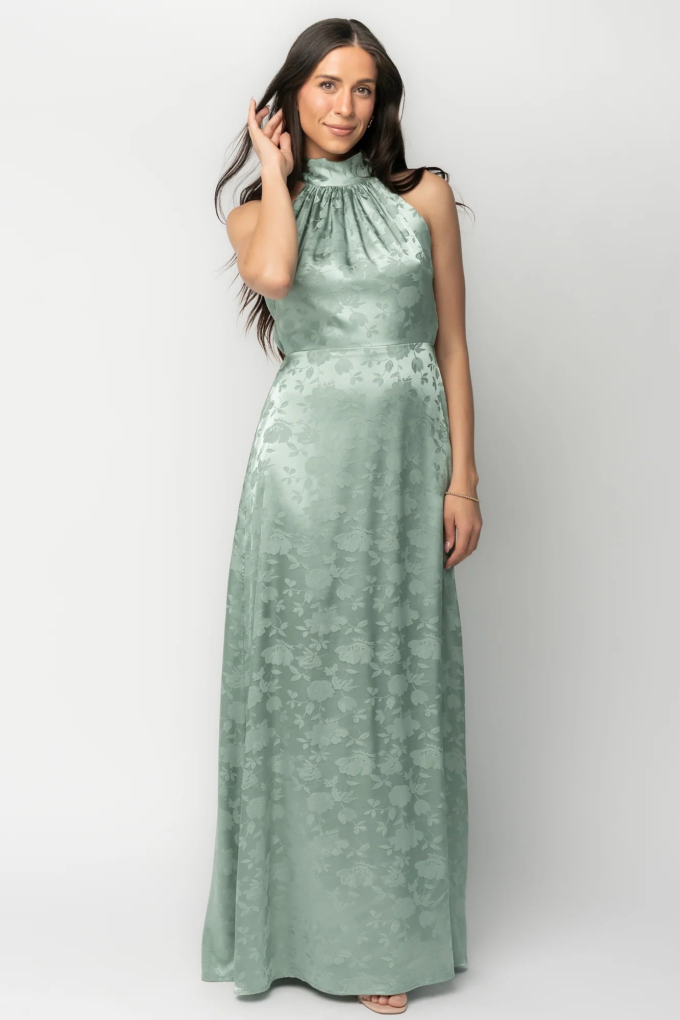 Milan Halter Maxi Dress | Sage Secondary image