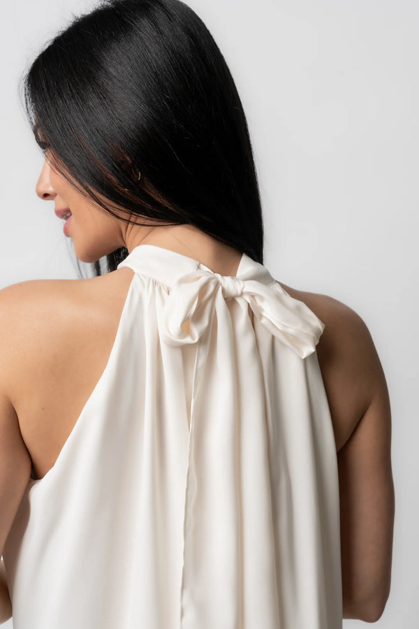 Lulu Ruffle Short Dress | Cream