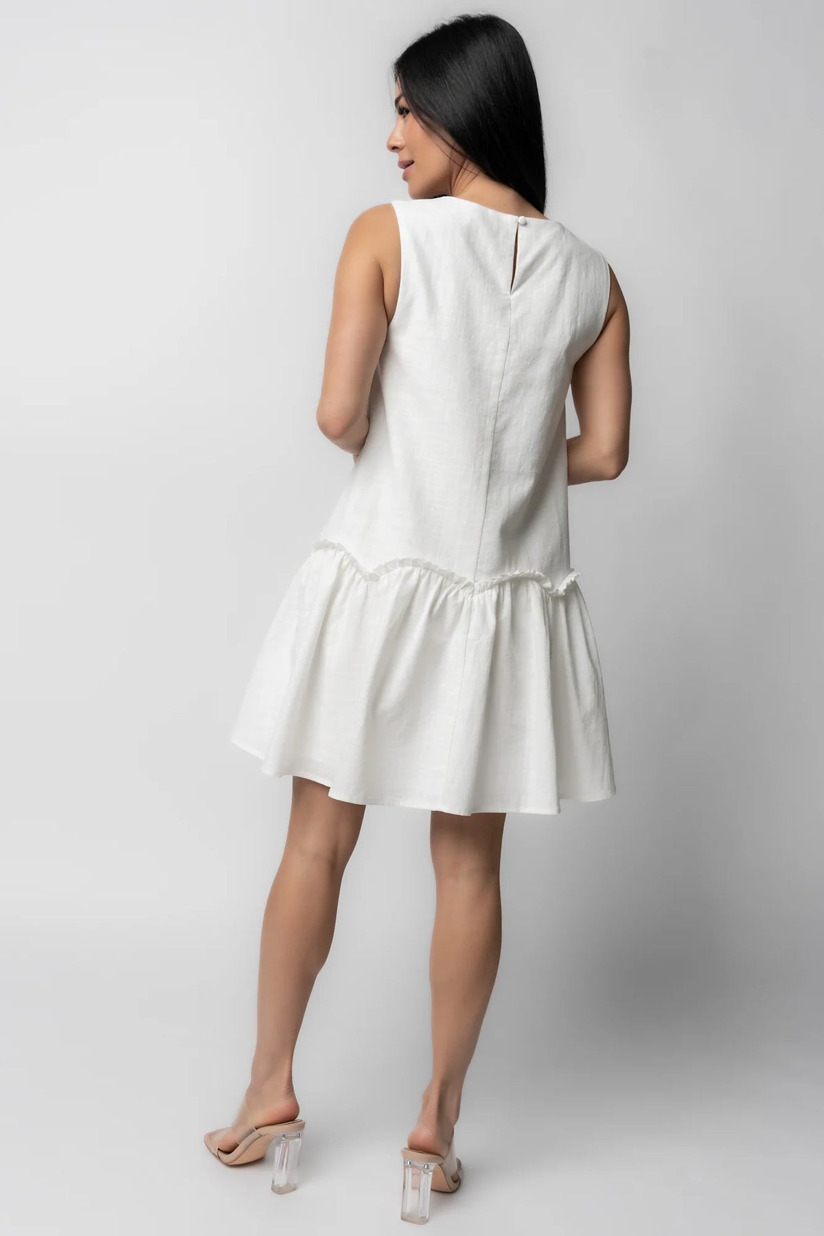 Paulina Short Dress | Off White