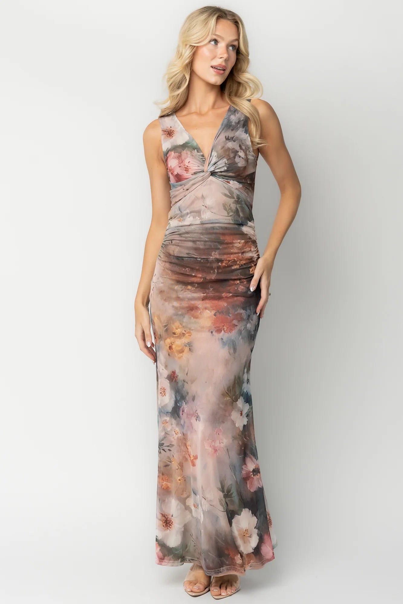 Sereno Maxi Dress | Rose Multi Secondary image