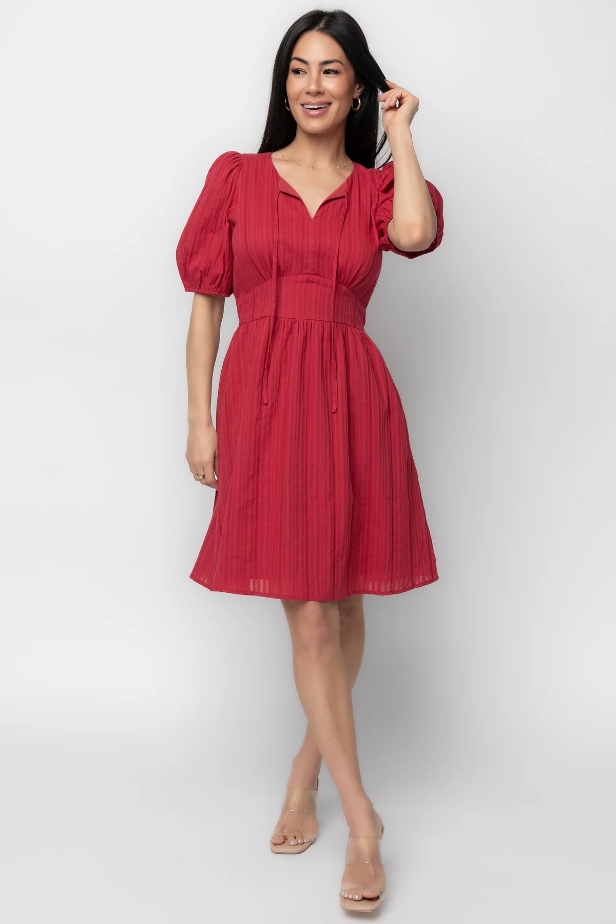 Hayley Short Dress | Red Main image