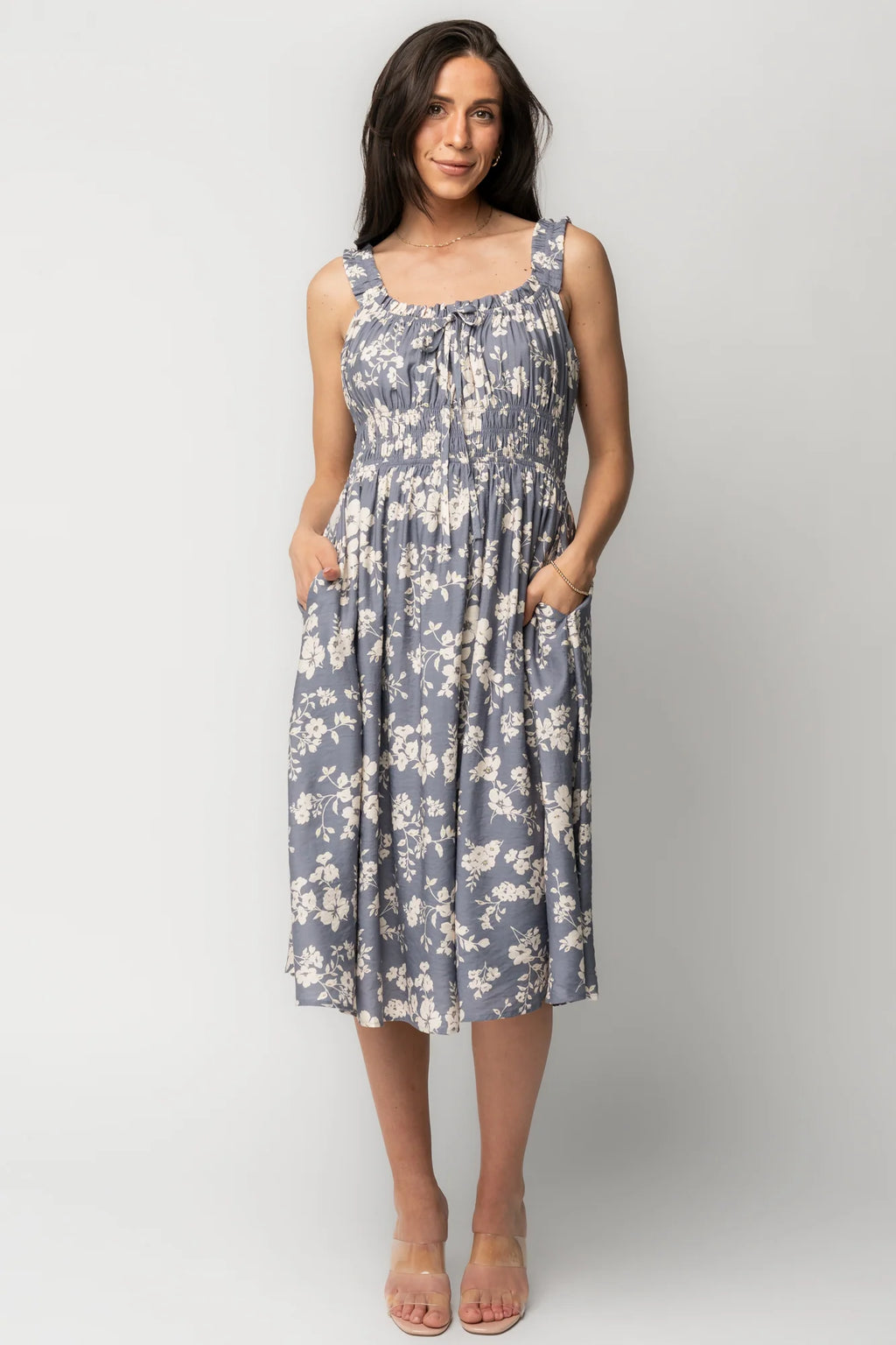 Betty Midi Dress | Slate Floral