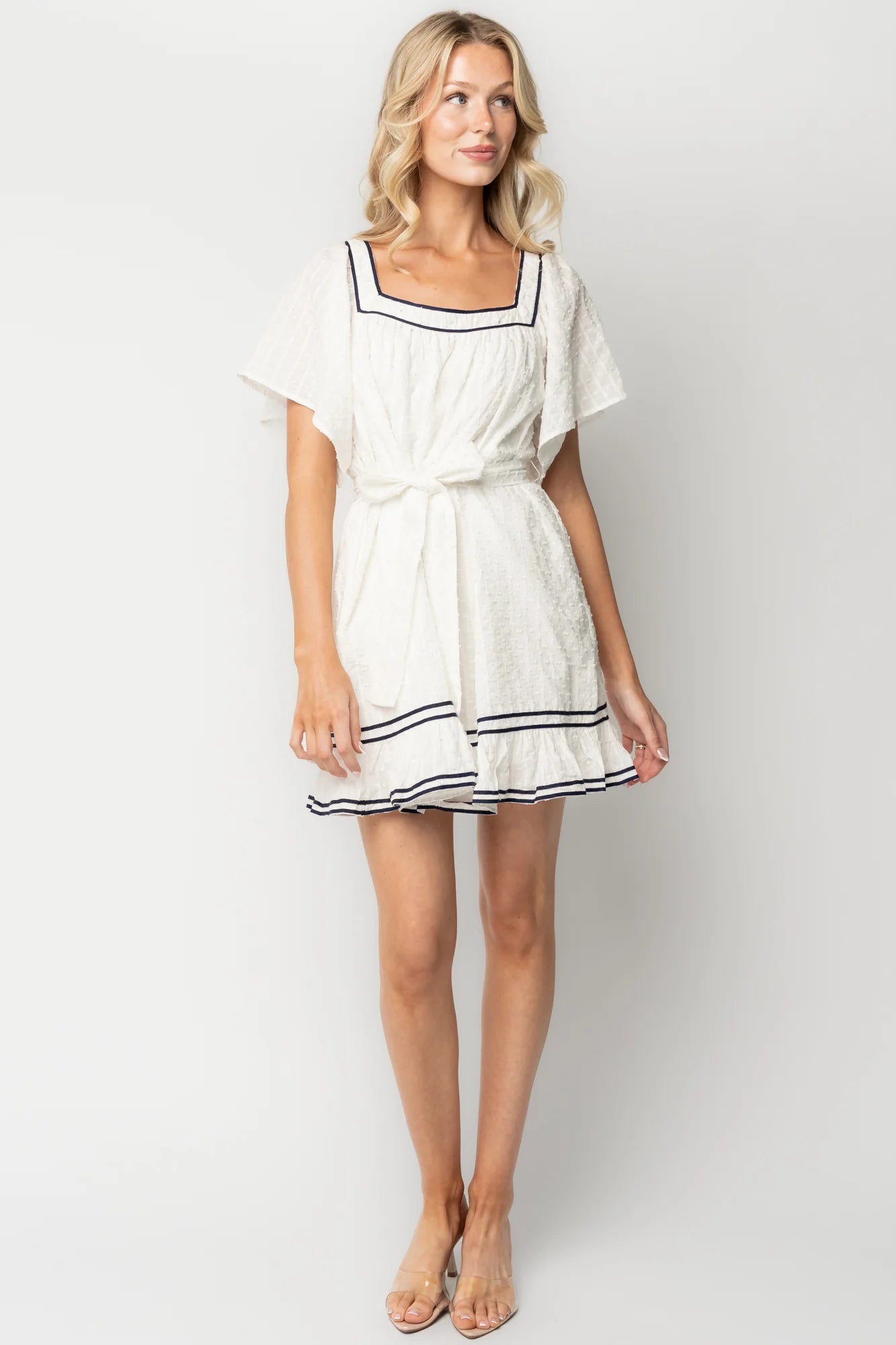 Greer Short Dress | Off White Secondary image