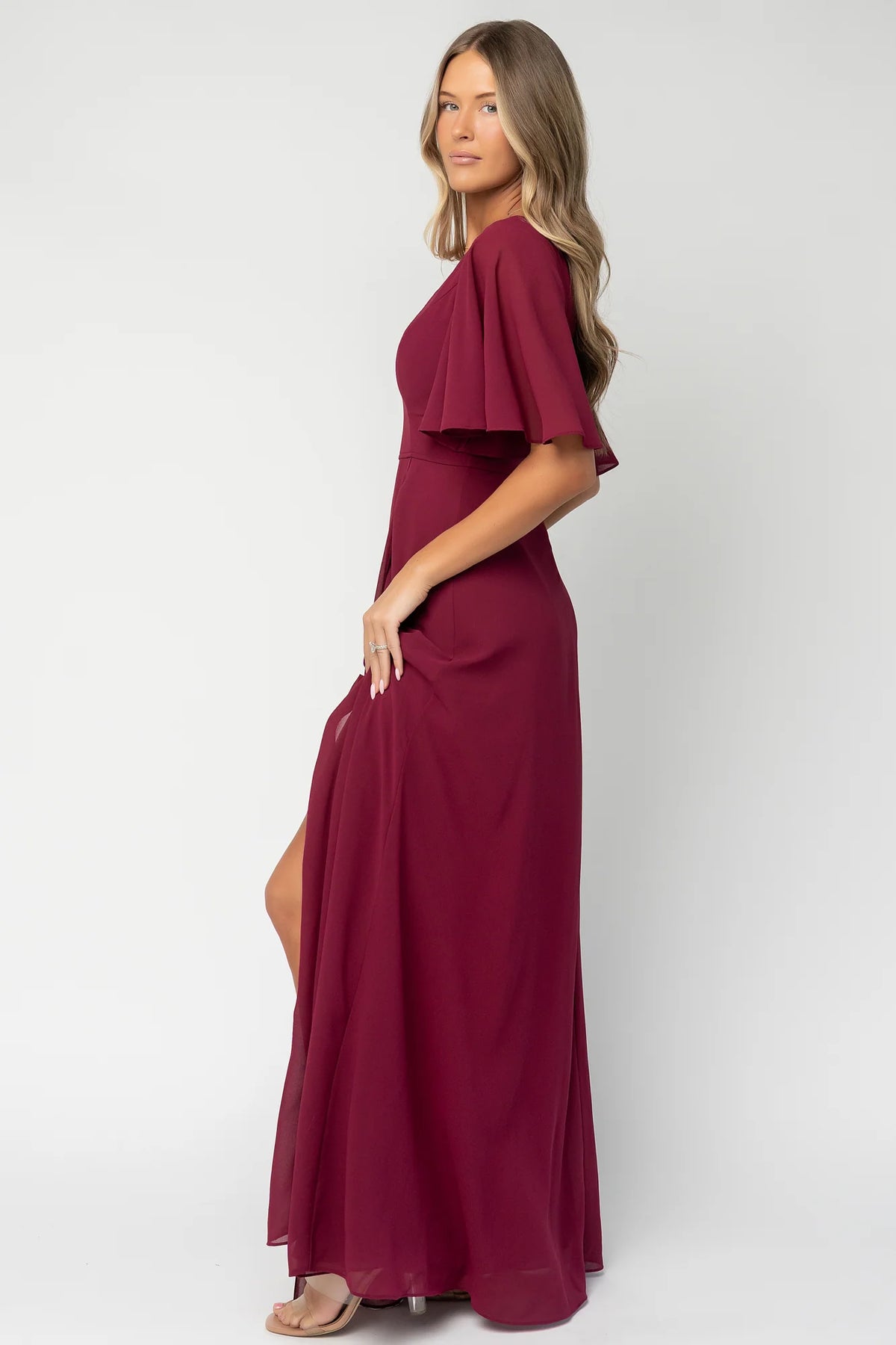 Valetta Maxi Dress | Wine