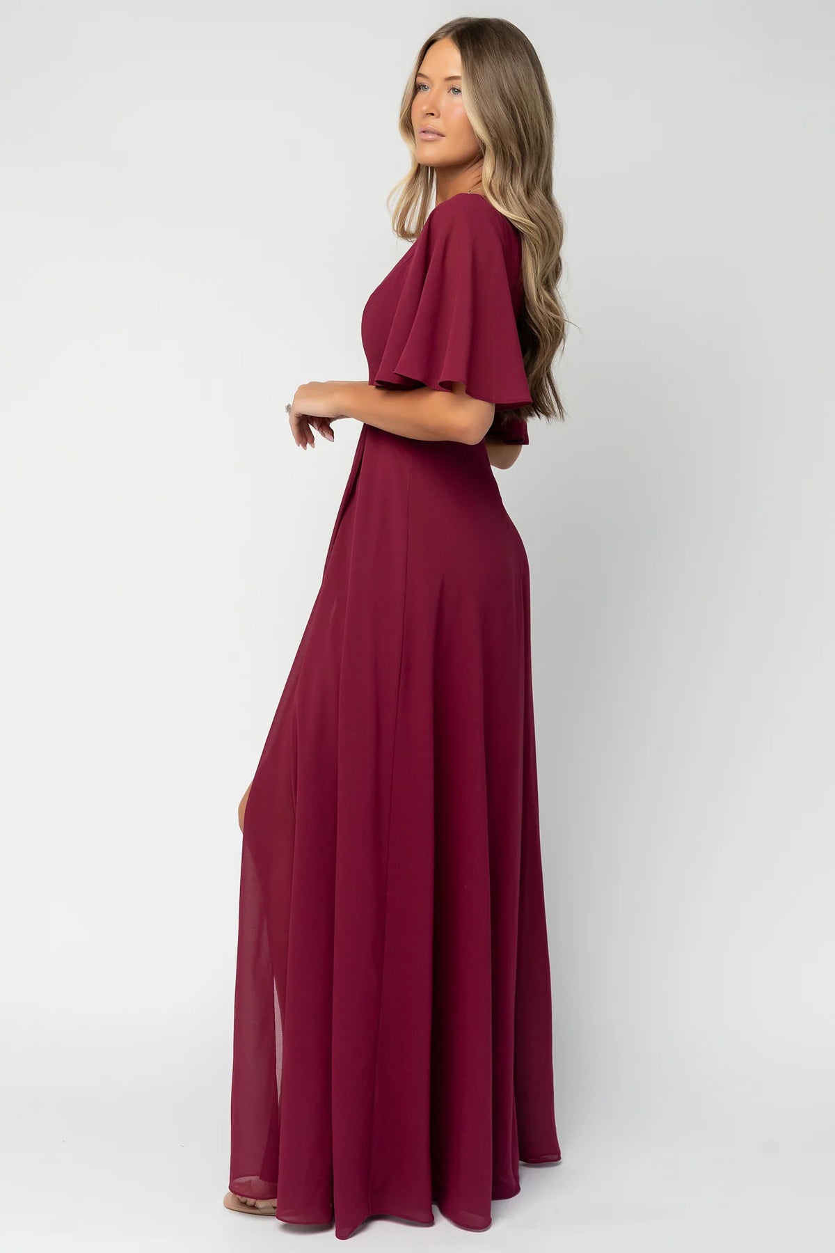 Valetta Maxi Dress | Wine