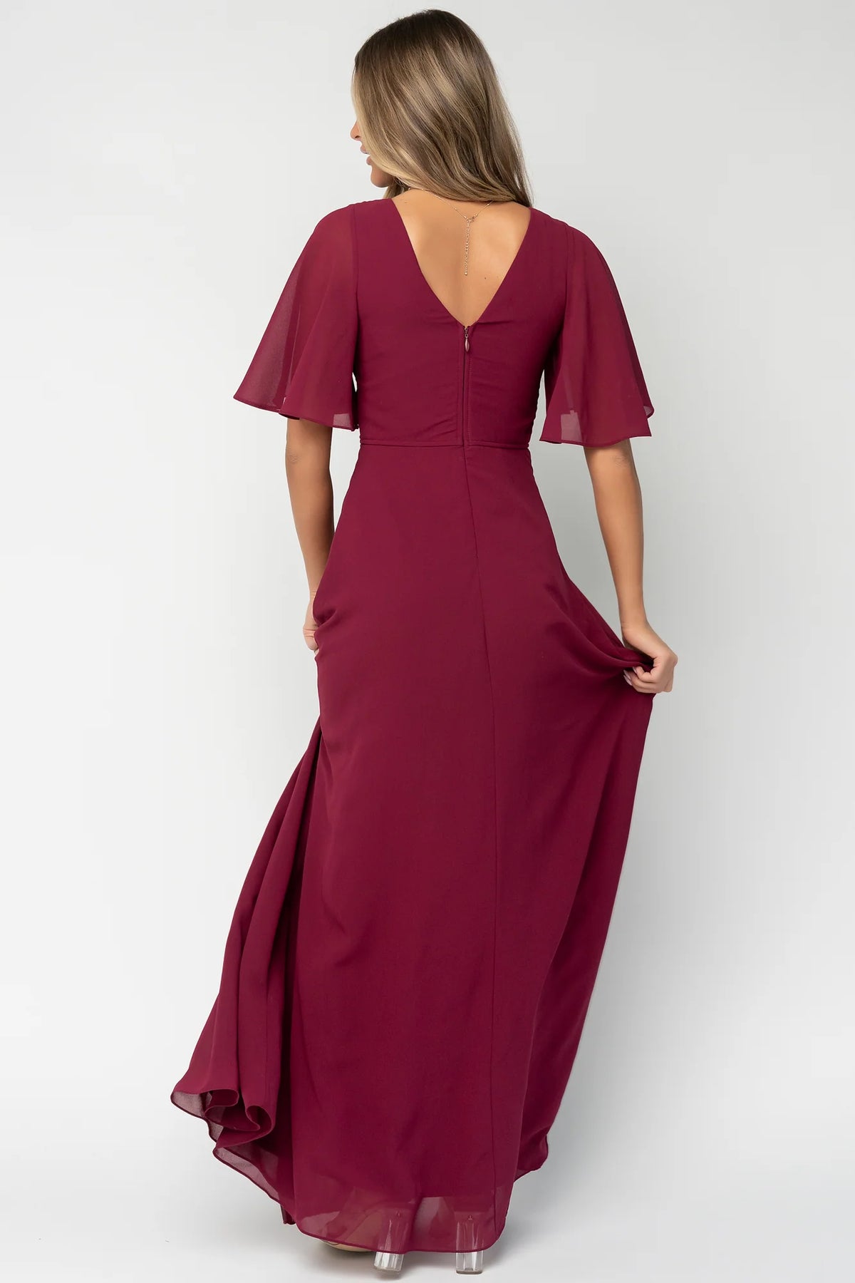 Valetta Maxi Dress | Wine