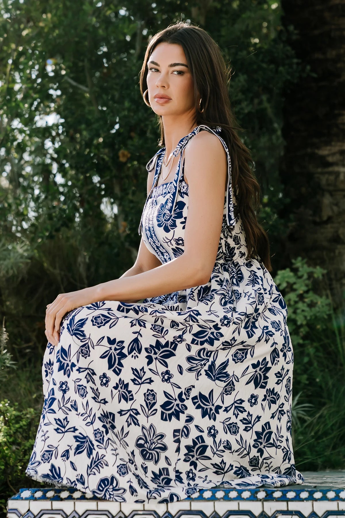 Isabel Midi Dress | Blue Print