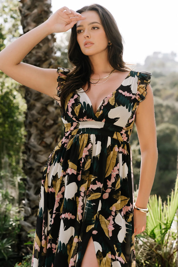 Esperanza Maxi Dress | Black Multi