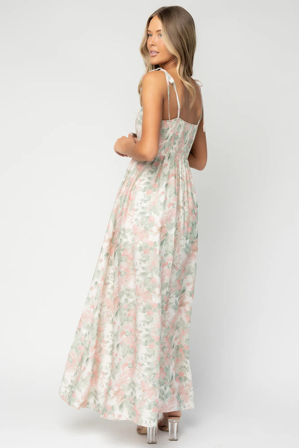 Elton Maxi Dress | Sage + Blush Floral