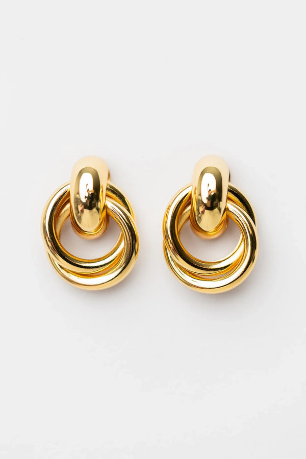 Abby Statment Earrings | Gold