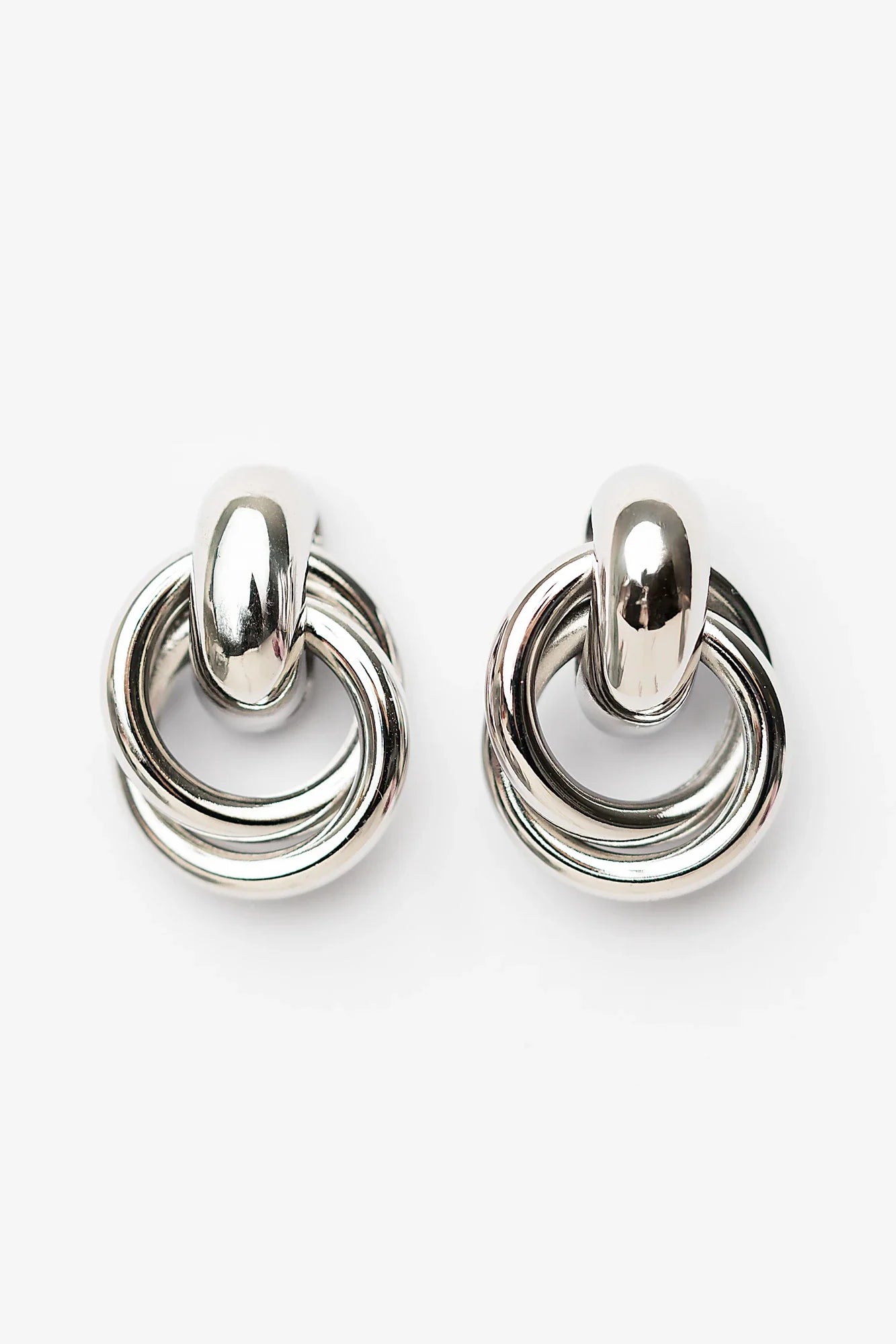 Abby Statment Earrings | Silver Secondary image