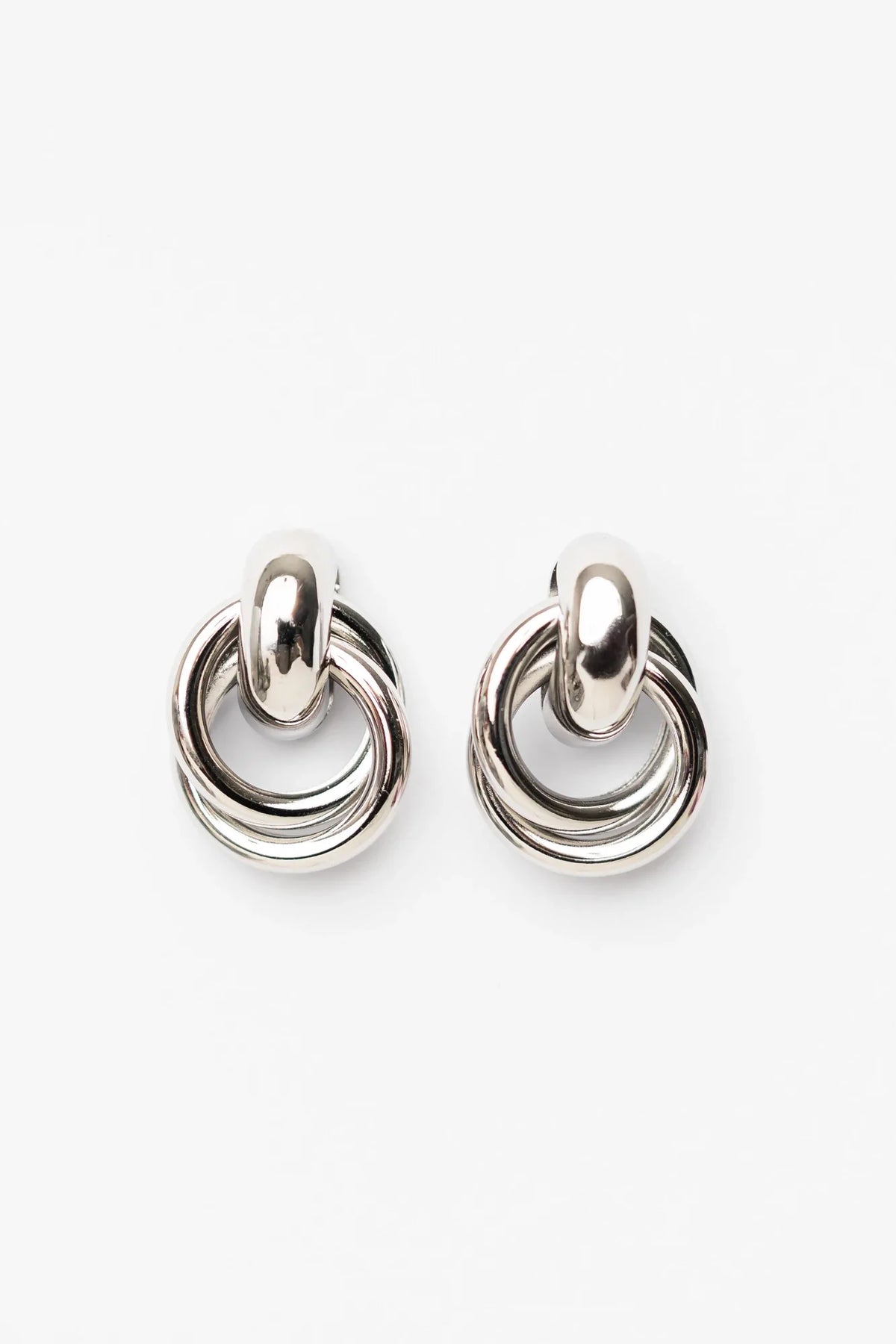 Abby Statment Earrings | Silver