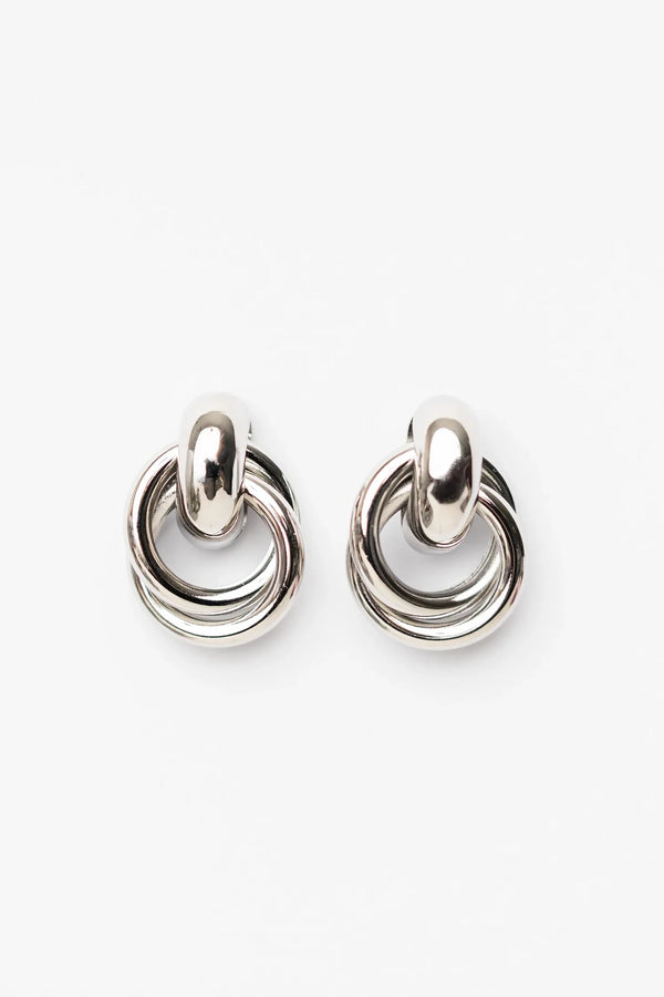 Abby Statment Earrings | Silver