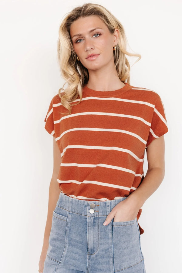 Ada Dolman Top | Sandstone + Natural