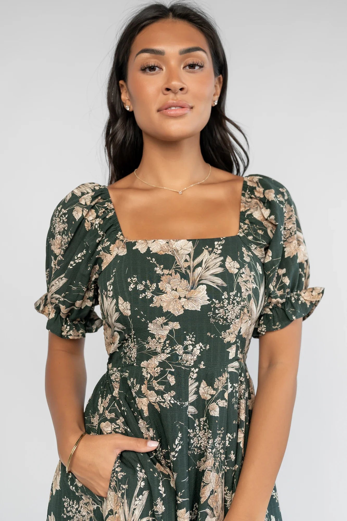 Addison Maxi Dress | Green + Natural Secondary image