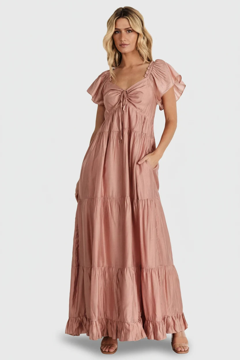Agatha Maxi Dress | Dusty Mauve Main image