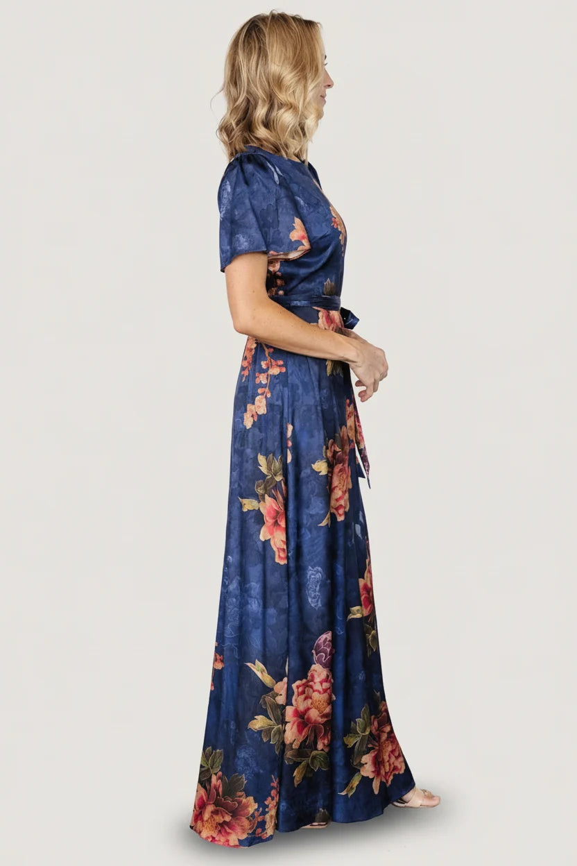 Colina Maxi Dress | Navy Floral