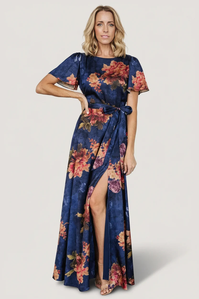Colina Maxi Dress | Navy Floral Main image