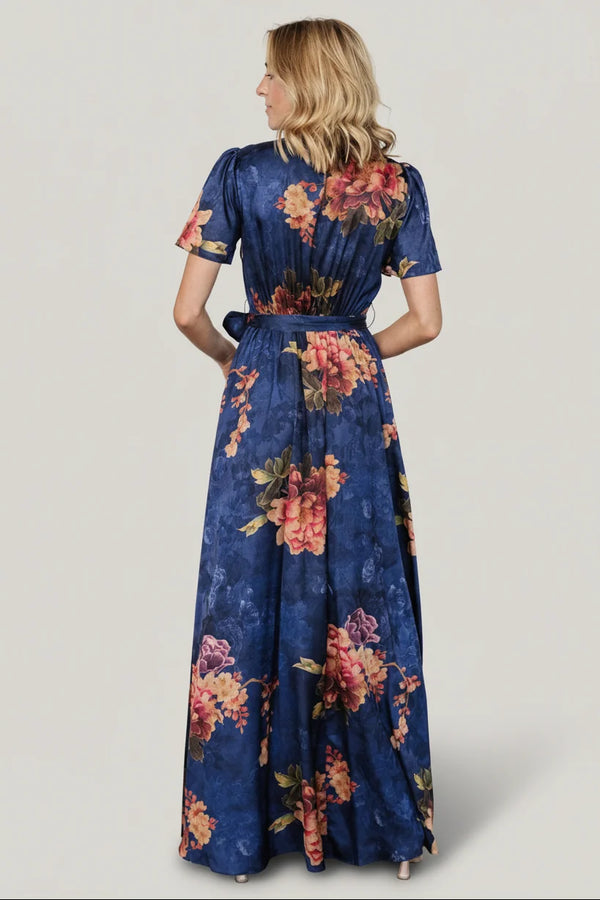 Colina Maxi Dress | Navy Floral