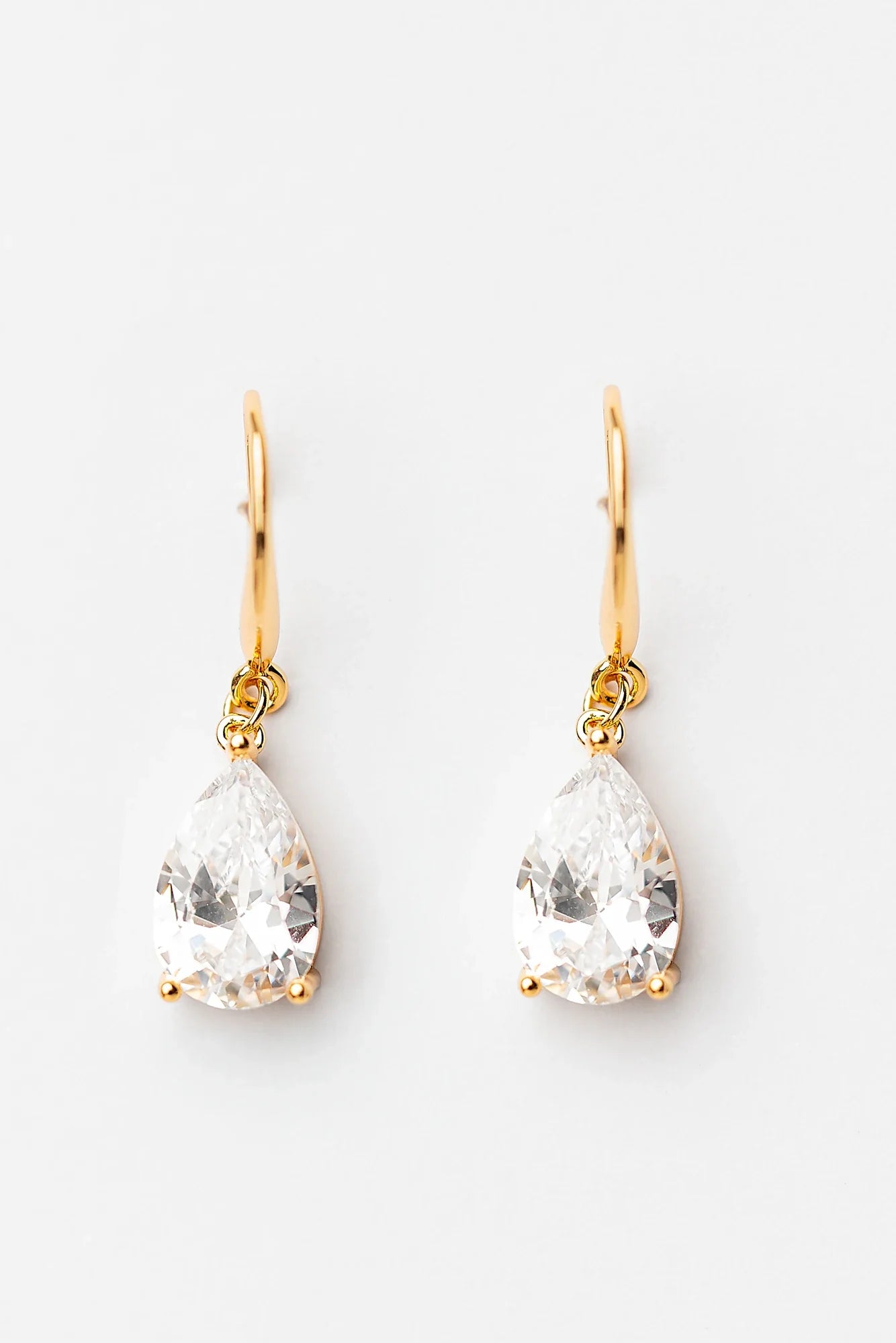 Aira Teardrop Earrings | Gold Secondary image