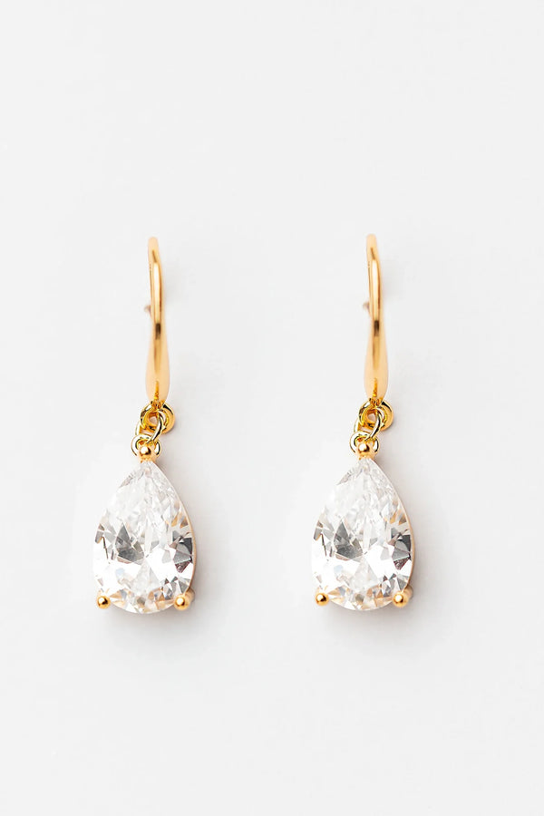 Aira Teardrop Earrings | Gold