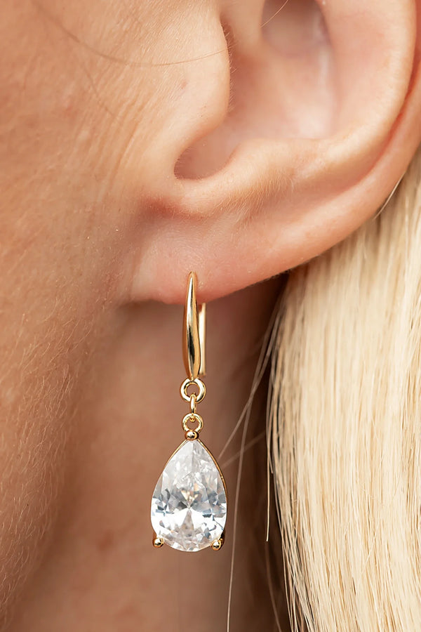 Aira Teardrop Earrings | Gold