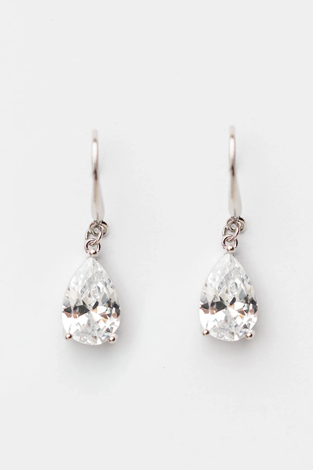 Aira Teardrop Earrings | Silver