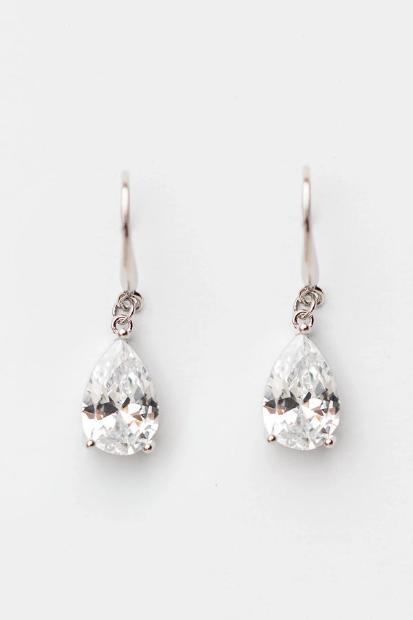 Aira Teardrop Earrings | Silver