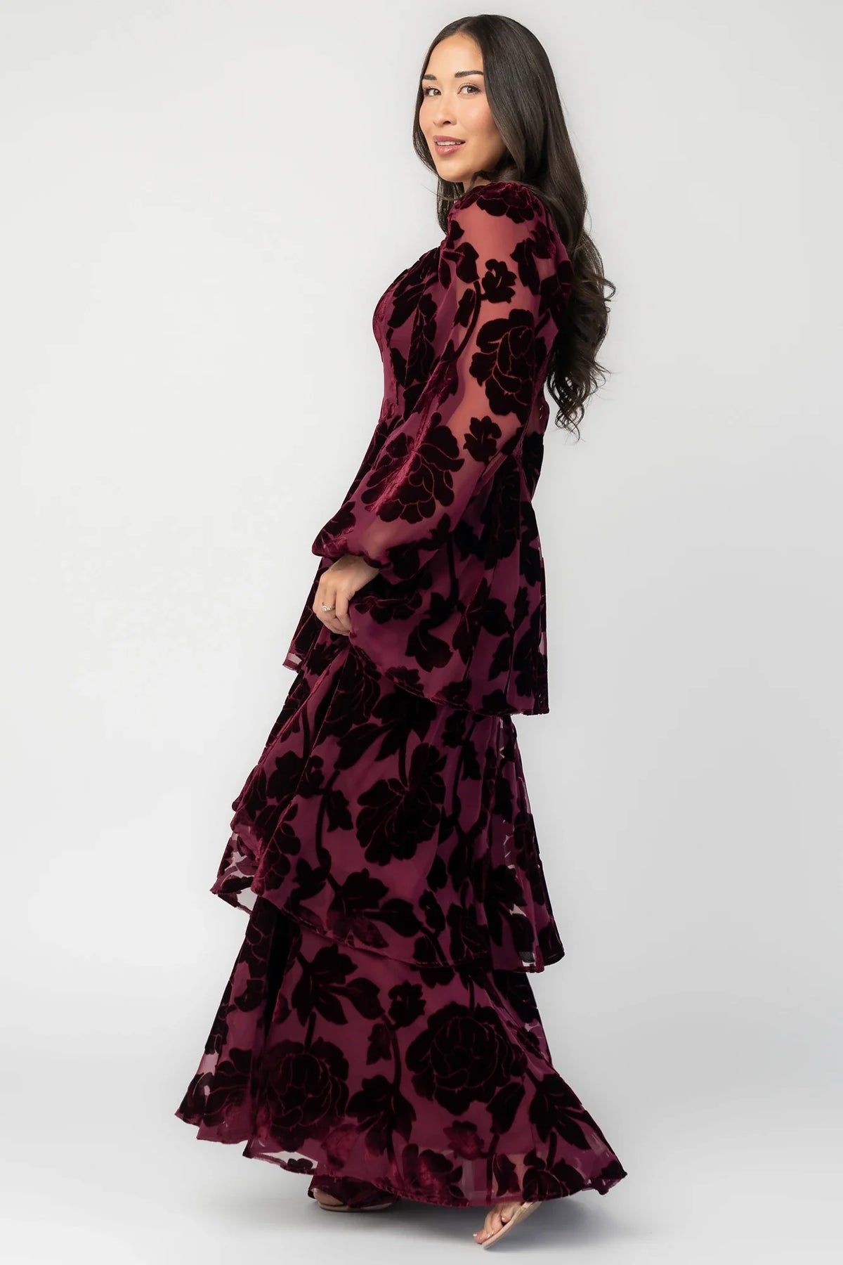 Alexandra Velvet Maxi Dress | Mulberry