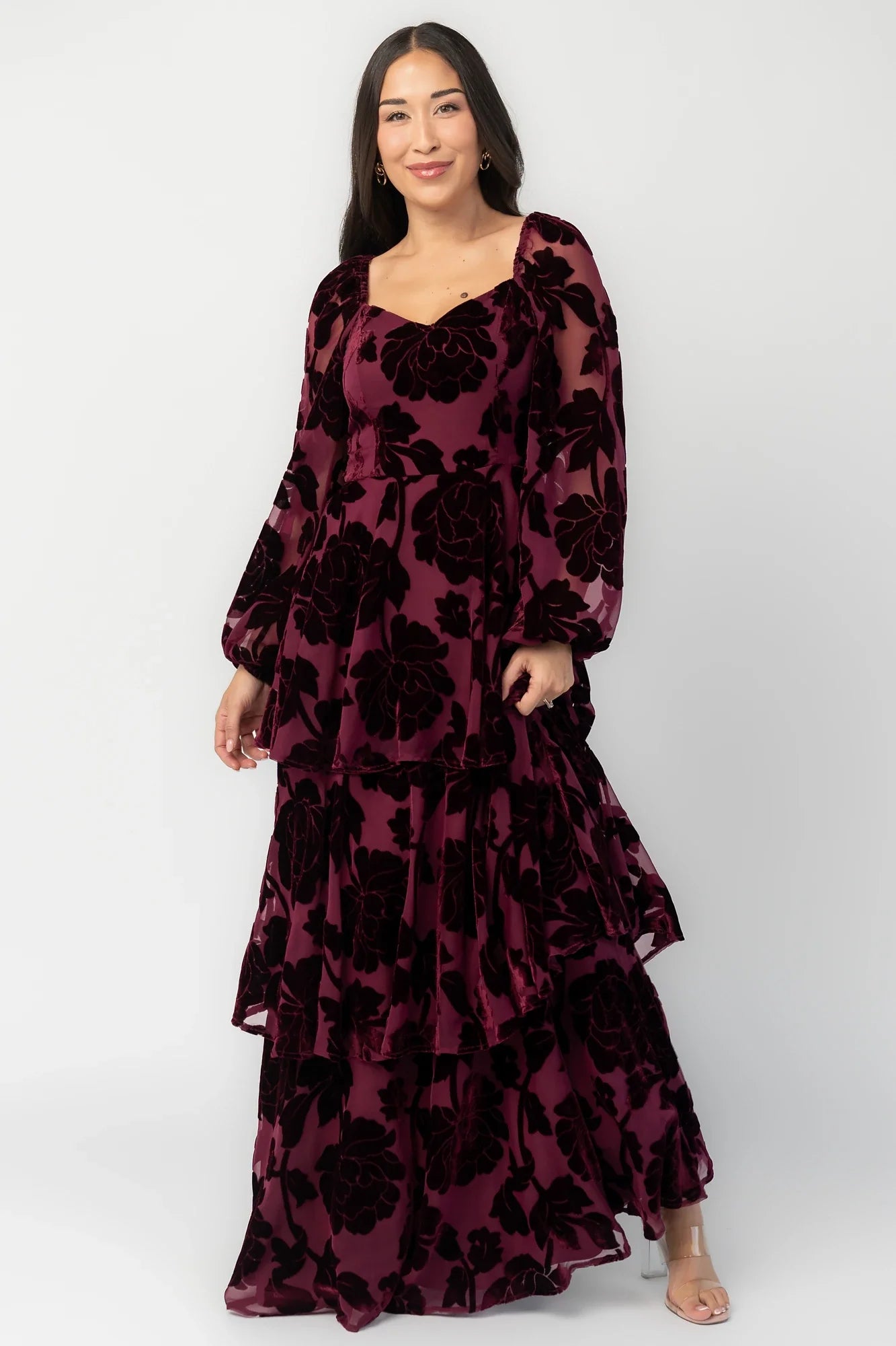 Alexandra Velvet Maxi Dress | Mulberry Secondary image