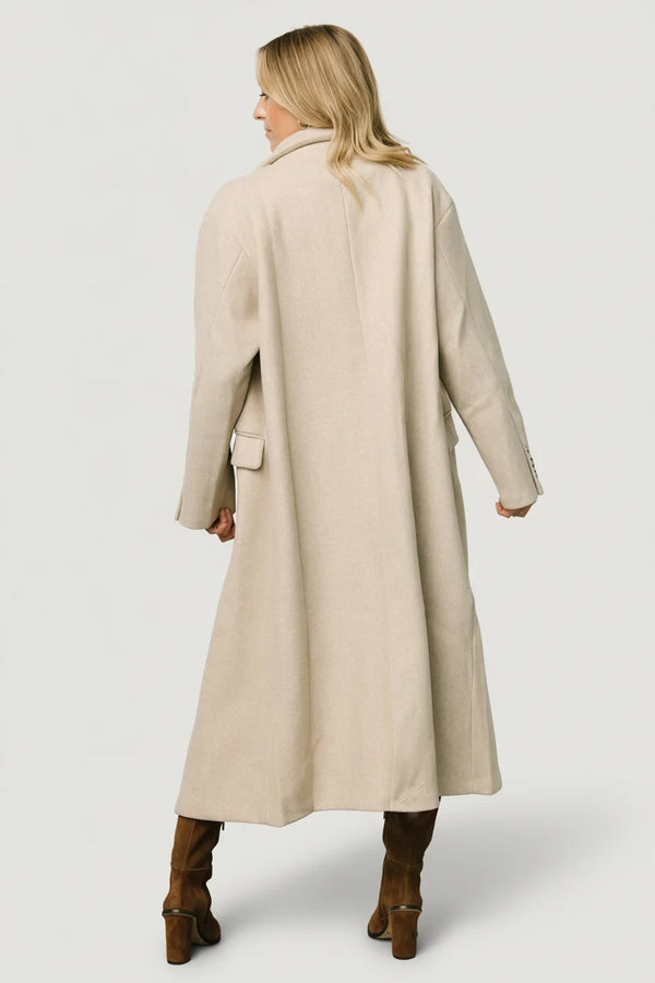 Anderson Double Breasted Coat | Natural