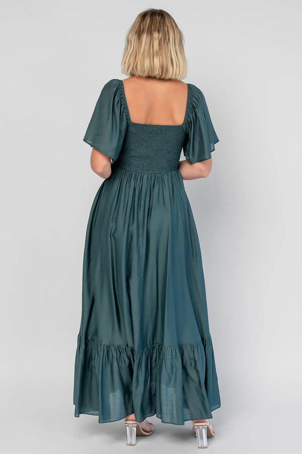 Anisa Midi Dress | Emerald