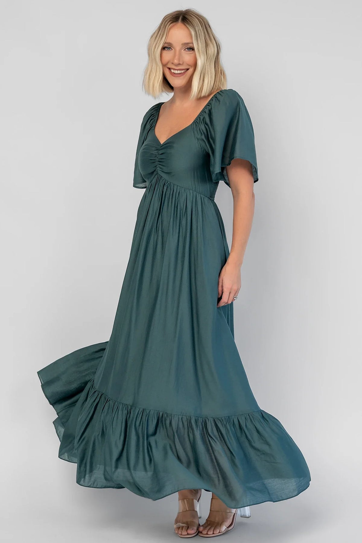 Anisa Midi Dress | Emerald