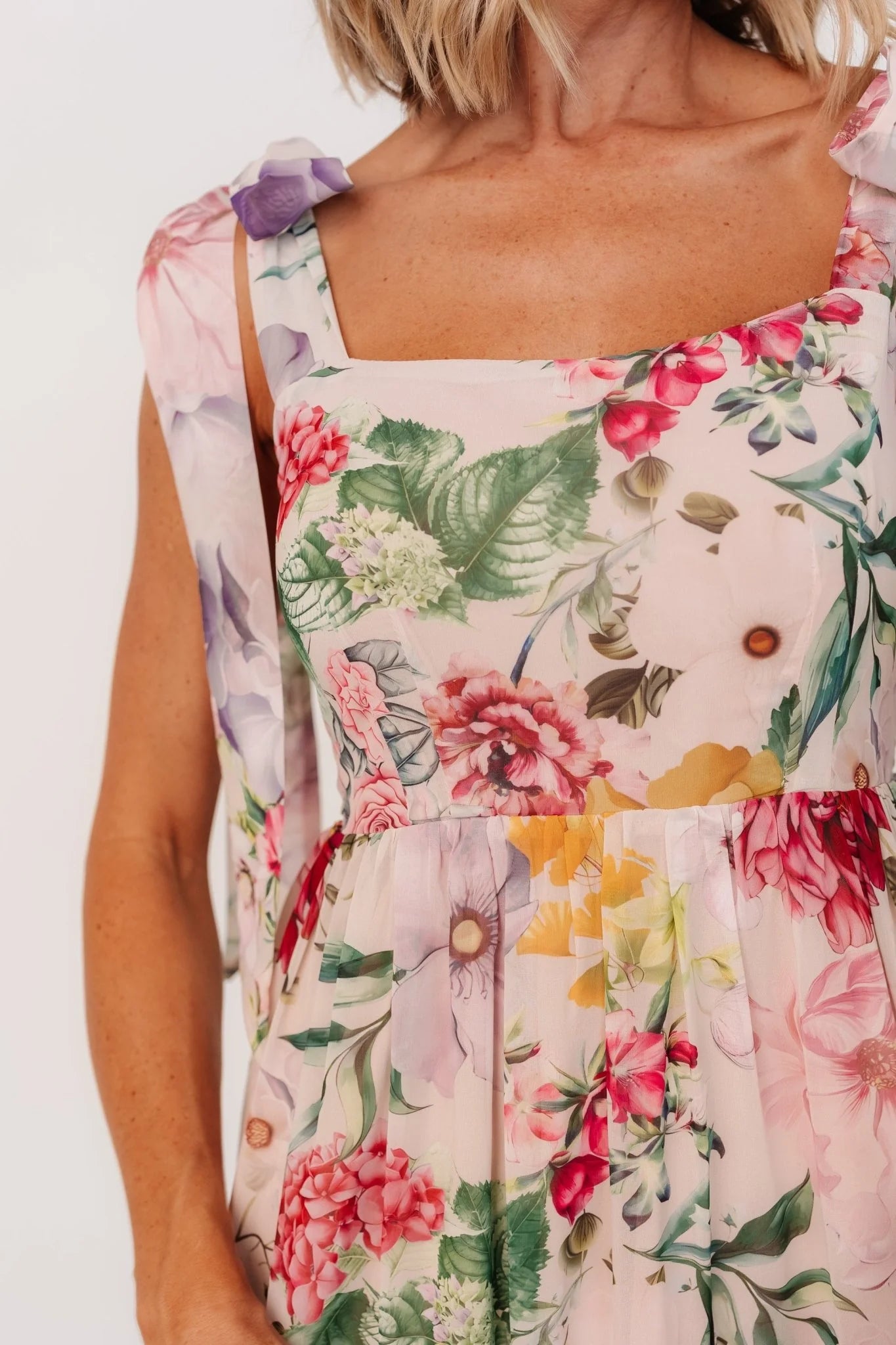 Anita Maxi Dress | Blush Multi Floral Secondary image