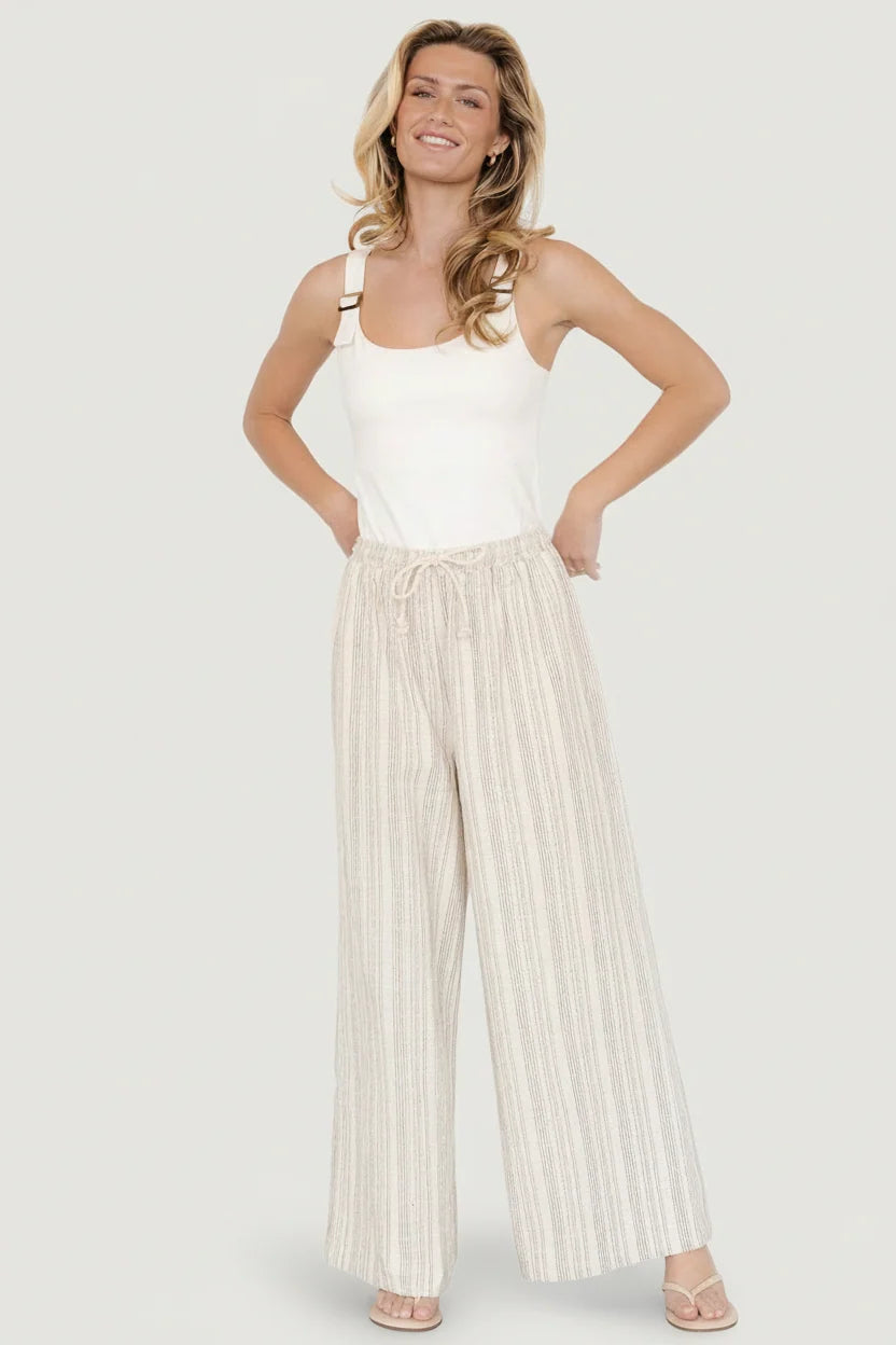 Antale Pants | Natural Multi Stripe
