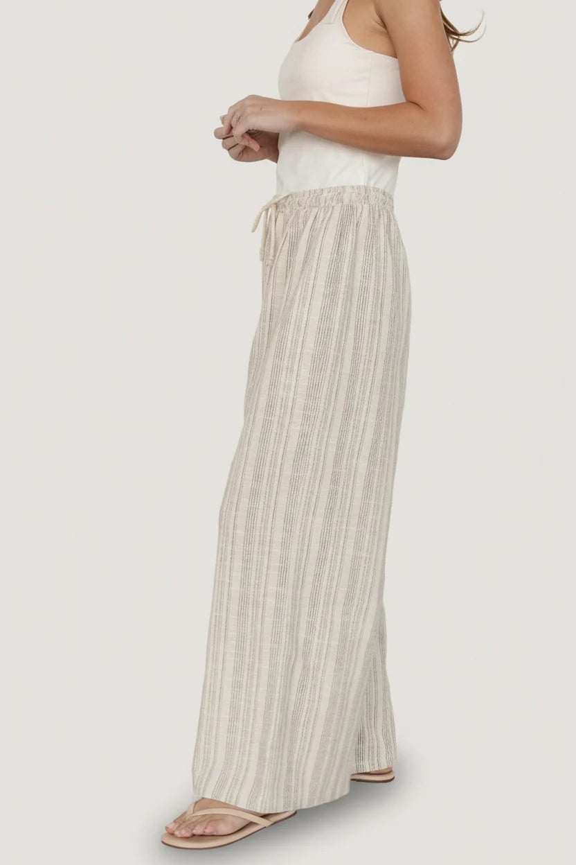 Antale Pants | Natural Multi Stripe