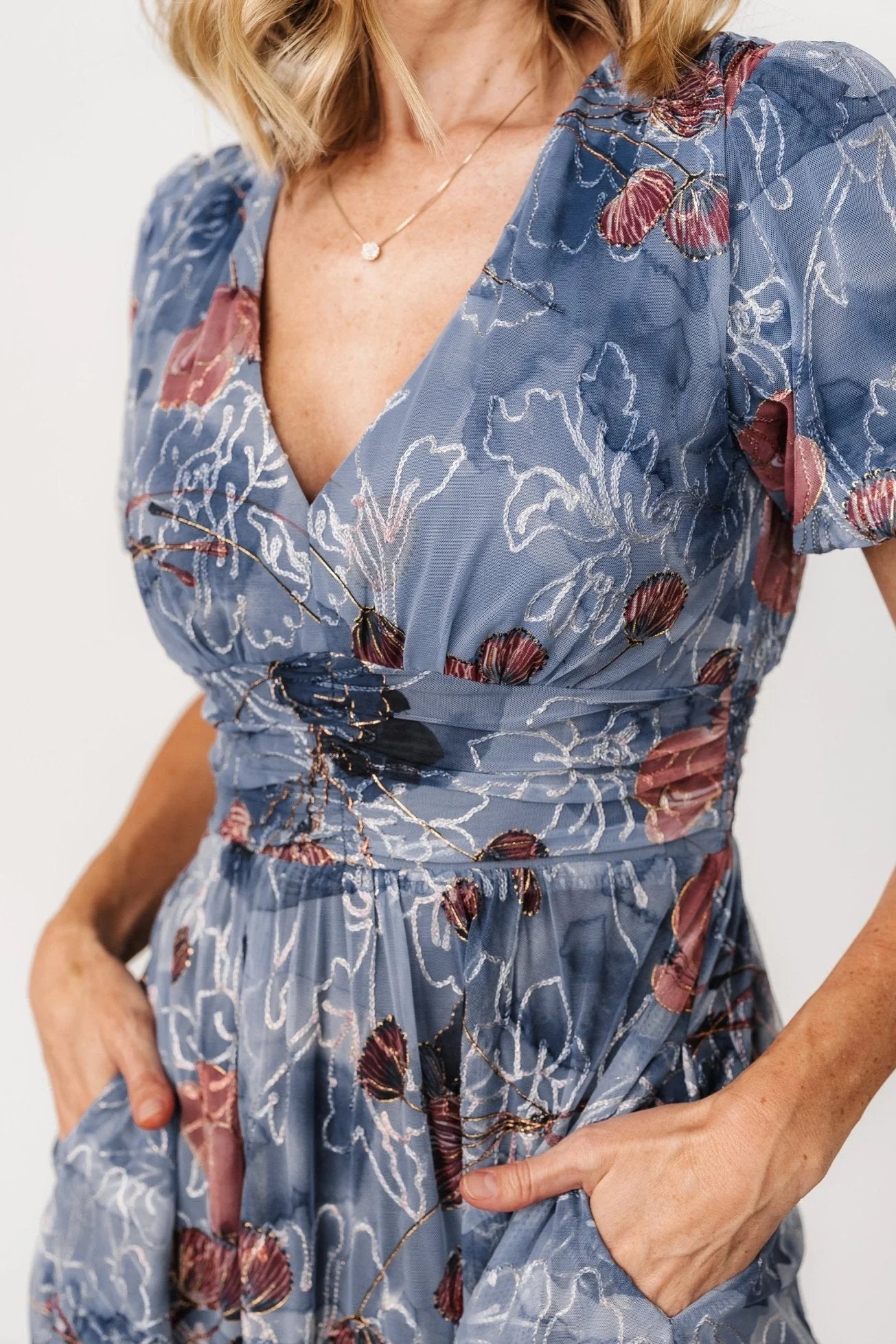 Ardley Maxi Dress | Slate Print Secondary image